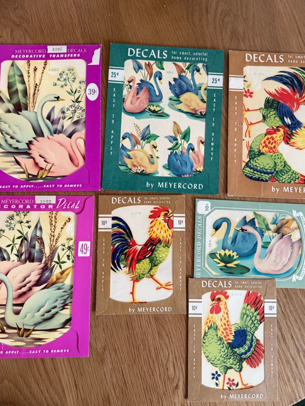 Meyercord Vintage Bird Decal Set - Multi-Color DIY